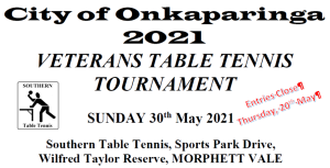 City of Onk Vets 2021 closing soon